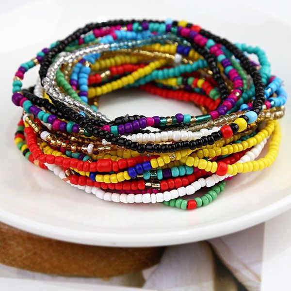 link, chain 24pc handmade colorful beads anklet bracelet elastic feet and jewelry bohemian style holiday beach color, Black
link, chain 24pc handmade colorful beads anklet bracelet elastic feet and jewelry bohemian style holiday beach color, Black