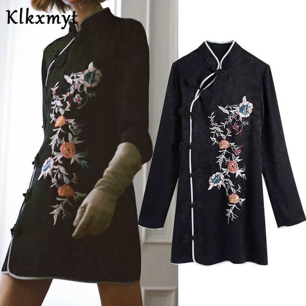 klkxmyt za dress women fashion embroidery jacquard ruffled mini vintage long sleeve high collar female es mujer 210527, Black;gray
klkxmyt za dress women fashion embroidery jacquard ruffled mini vintage long sleeve high collar female es mujer 210527, Black;gray