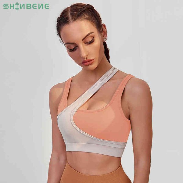 shinbene asymmetrical neckline wireless fitness sports bra women mid support padded workout yoga gym everyday bras brassiere, Red;black
shinbene asymmetrical neckline wireless fitness sports bra women mid support padded workout yoga gym everyday bras brassiere, Red;black