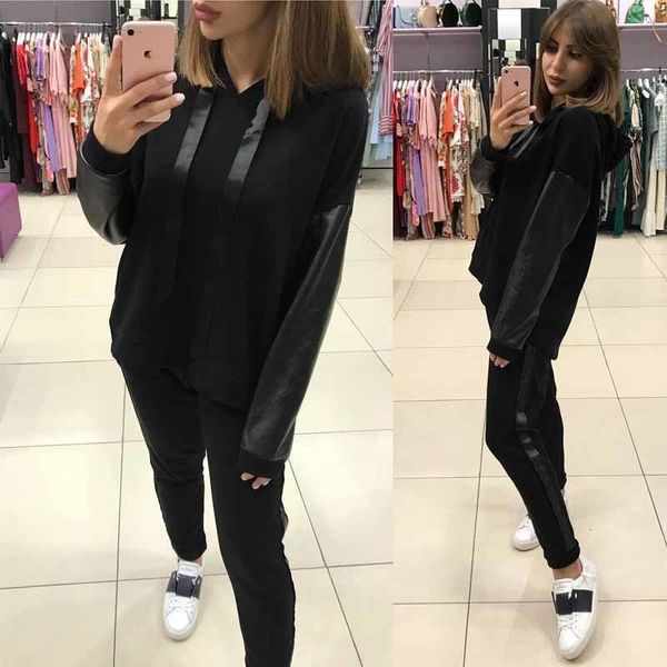 2021 new fashion jacket sleeve vest with hoodie long pants 2 piece casual women's suit sports set gopp, White;black
2021 new fashion jacket sleeve vest with hoodie long pants 2 piece casual women's suit sports set gopp, White;black