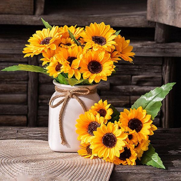 decorative flowers & wreaths a bunch artificial plastic sunflower 13 head flower real touch garden party wedding home bookstore decoration
decorative flowers & wreaths a bunch artificial plastic sunflower 13 head flower real touch garden party wedding home bookstore decoration
