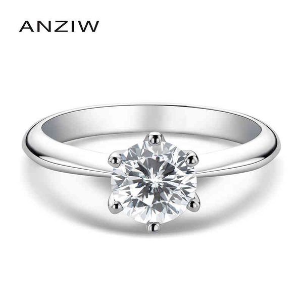 anziw real moissanite solitaire rings 925 sterling silver 0.5-3.0 carats round cut diamond ring women engagement wedding jewelry, Slivery;golden
anziw real moissanite solitaire rings 925 sterling silver 0.5-3.0 carats round cut diamond ring women engagement wedding jewelry, Slivery;golden