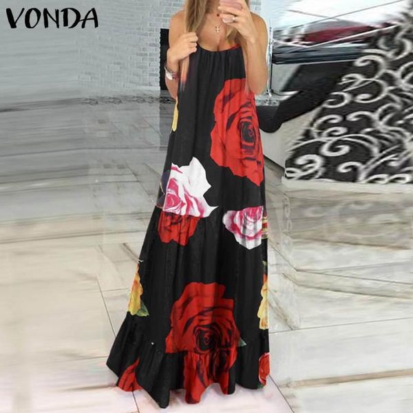 casual dresses party floral sundress backless dress women sleeveless summer vonda print maxi stylish ladies robe, Black;gray
casual dresses party floral sundress backless dress women sleeveless summer vonda print maxi stylish ladies robe, Black;gray