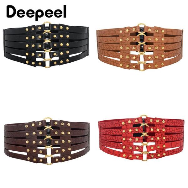 belts deepeel 1pc 7.5-12*68cm fashion women retro hollow cummerbunds rivet decorative corset wide female belt luxury elastic, Black;brown
belts deepeel 1pc 7.5-12*68cm fashion women retro hollow cummerbunds rivet decorative corset wide female belt luxury elastic, Black;brown