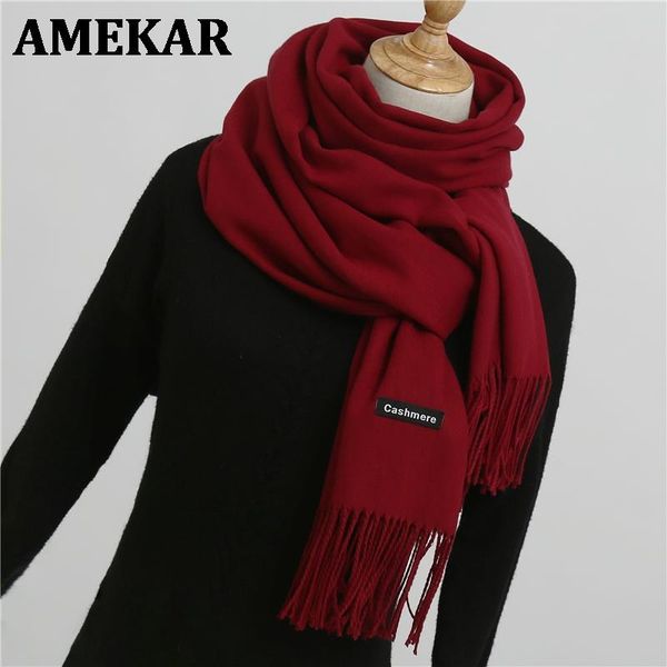 winter scarf for women shawls and wraps fashion solid warmer thick cashmere scarves lady neck head stoles bandana, Blue;gray
winter scarf for women shawls and wraps fashion solid warmer thick cashmere scarves lady neck head stoles bandana, Blue;gray