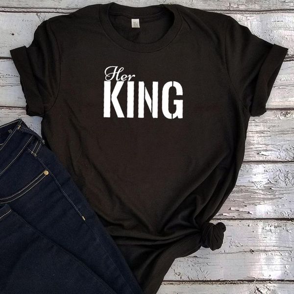 women's t-shirt king and queen shirt 2021 fashion hubby wifey tshirts aesthetic plus size women matching tee honeymoon gothic vintage, White
women's t-shirt king and queen shirt 2021 fashion hubby wifey tshirts aesthetic plus size women matching tee honeymoon gothic vintage, White