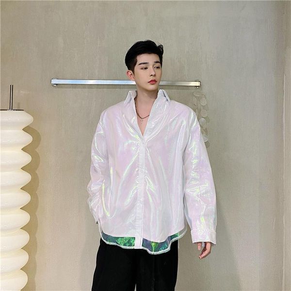men's casual shirts long sleeve shirt fashion trend double-layer yarn symphony loose pure color wild thin square collar 2021, White;black
men's casual shirts long sleeve shirt fashion trend double-layer yarn symphony loose pure color wild thin square collar 2021, White;black