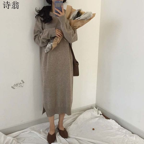 2021 New Winter Long Knitted Women Elegant Midi As Garment Women's Nightgown Merino Wool Kkvi, Black;gray
2021 New Winter Long Knitted Women Elegant Midi As Garment Women's Nightgown Merino Wool Kkvi, Black;gray