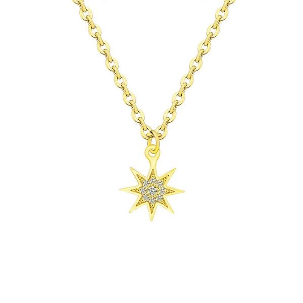 pendant necklaces fashion paved cz stone north star necklace crystal geometric women chokers gold color link chain jewelry wedding gift, Silver
pendant necklaces fashion paved cz stone north star necklace crystal geometric women chokers gold color link chain jewelry wedding gift, Silver