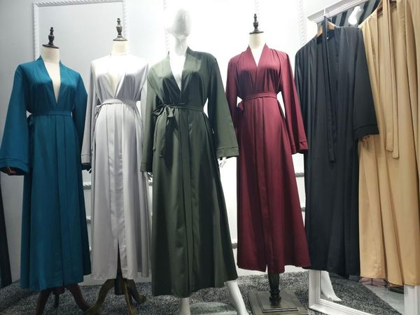 ethnic clothing muslim open abaya dress women long sleeve lace-up kaftan hijab robe solid color dresses dubai arabic islamic turkish, Red
ethnic clothing muslim open abaya dress women long sleeve lace-up kaftan hijab robe solid color dresses dubai arabic islamic turkish, Red