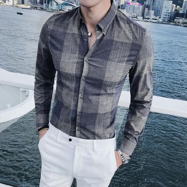 men's casual shirts long sleeve plaid shirt 2021 spring and autumn male fashion business slim formal professional s-3xl, White;black
men's casual shirts long sleeve plaid shirt 2021 spring and autumn male fashion business slim formal professional s-3xl, White;black