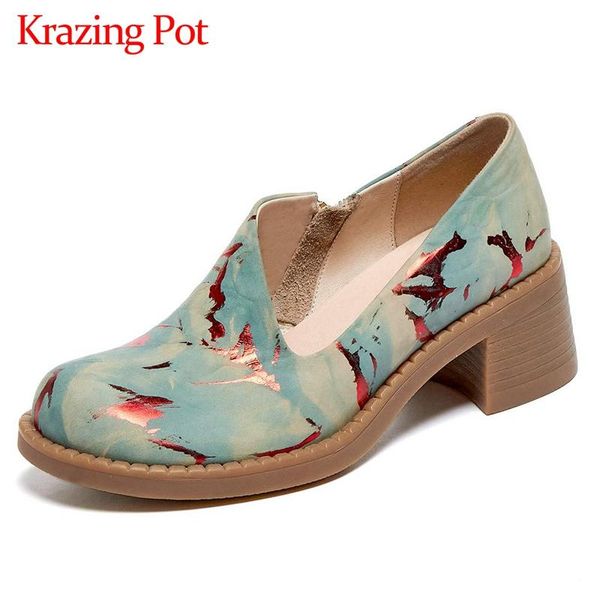 krazing pot spring summer season full grain leather mixed colors round toe high heel zipper european style cozy women pumps l51, Black
krazing pot spring summer season full grain leather mixed colors round toe high heel zipper european style cozy women pumps l51, Black