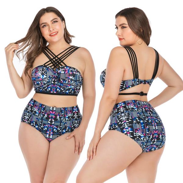women's 2 piece swimwear high waist plus size swimsuit front criss cross halter prints swimsuit hollow bathing suits bikini set
women's 2 piece swimwear high waist plus size swimsuit front criss cross halter prints swimsuit hollow bathing suits bikini set