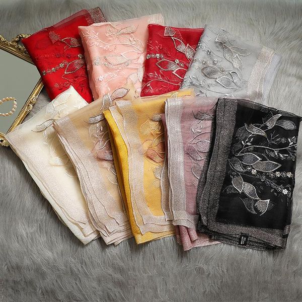 scarves fashion 2021 silk wool scarf embroidered women shawls and wraps lady travel pashmina winter neck hijab, Blue;gray
scarves fashion 2021 silk wool scarf embroidered women shawls and wraps lady travel pashmina winter neck hijab, Blue;gray
