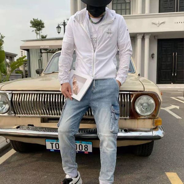 chrome/hearts jeans men's summer crosin cross print and shirt women's 21 tide brand casual light sunscreen coat, Blue
chrome/hearts jeans men's summer crosin cross print and shirt women's 21 tide brand casual light sunscreen coat, Blue