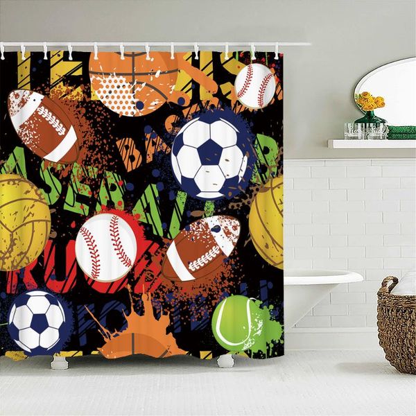 shower curtains cartoon printed fabric football basketball rugby child bathroom waterproof bath curtain decor with 12 hooks
shower curtains cartoon printed fabric football basketball rugby child bathroom waterproof bath curtain decor with 12 hooks