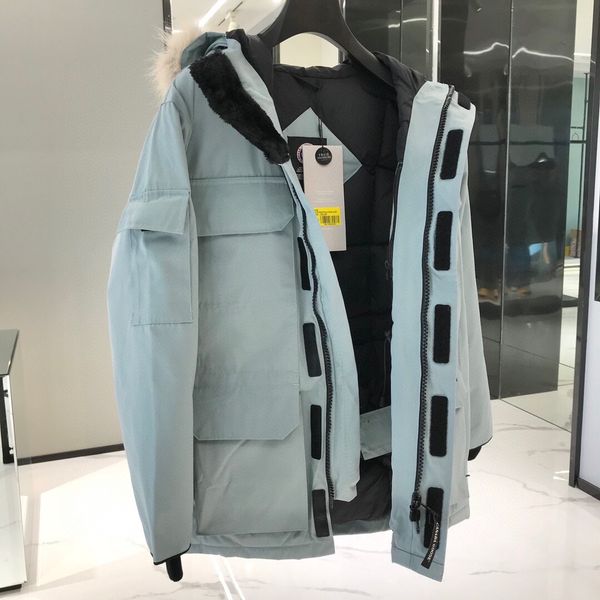 winter outdoor leisure sports down jacket white duck windproof parker long leather collar cap warm real wolf fur stylish classic adventure c, Black
winter outdoor leisure sports down jacket white duck windproof parker long leather collar cap warm real wolf fur stylish classic adventure c, Black
