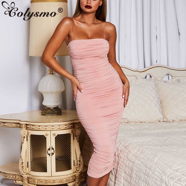 colysmo 2 layers summer dress club wear party long women ruched elegant es slim pink vestidos 210527, Black;gray
colysmo 2 layers summer dress club wear party long women ruched elegant es slim pink vestidos 210527, Black;gray