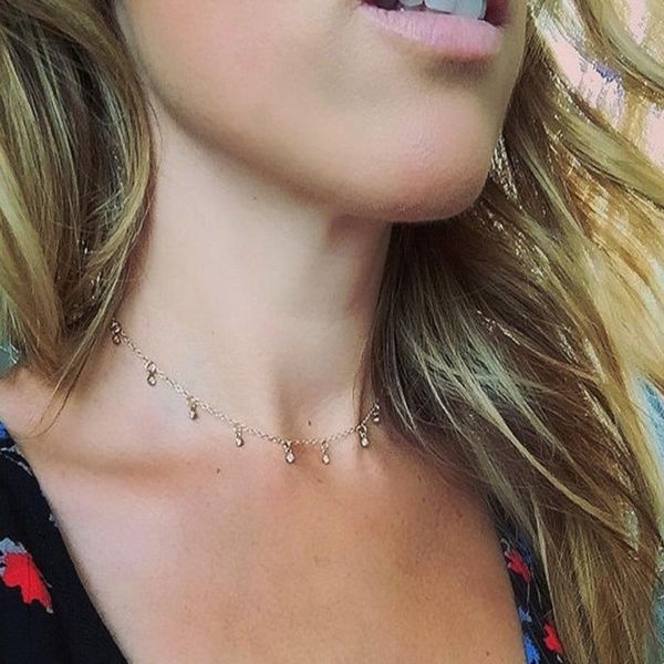 chains fashion rhinestone beads necklaces for women bohemian vintage zircon pendant choker party jewelry, Silver
chains fashion rhinestone beads necklaces for women bohemian vintage zircon pendant choker party jewelry, Silver