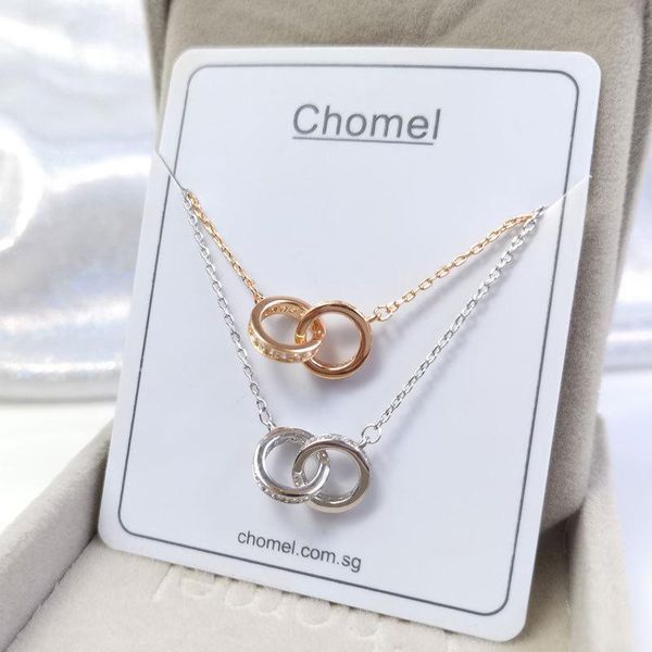 chains net red style jewelry double ring clavicle chain female light luxury fashion diamond pendant necklace, Silver
chains net red style jewelry double ring clavicle chain female light luxury fashion diamond pendant necklace, Silver