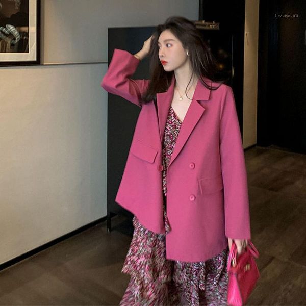 women elegant long sleeve double breasted blazer jacket casual solid female chic lady office suit outwear coat women's suits & blazers, White;black
women elegant long sleeve double breasted blazer jacket casual solid female chic lady office suit outwear coat women's suits & blazers, White;black