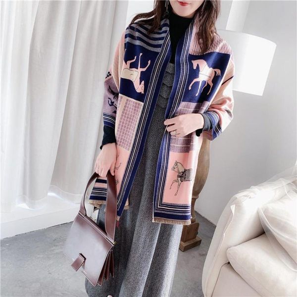 scarves 4 colors cashmere scarf women winter warm shawls and wraps design horse print bufanda thick blanket scarve 65, Blue;gray
scarves 4 colors cashmere scarf women winter warm shawls and wraps design horse print bufanda thick blanket scarve 65, Blue;gray