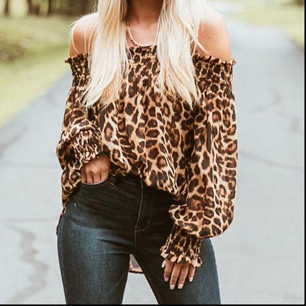 style women leopard shirts off shoulder printing loose pullovers chic ladies blouse stylish femme blusa shirt clothing, White
style women leopard shirts off shoulder printing loose pullovers chic ladies blouse stylish femme blusa shirt clothing, White
