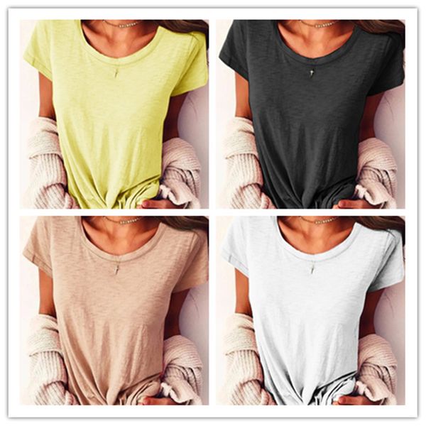 summer oversized tshirts women natural color loose crew neck short sleeve casual comfortable sweet style female clothing, White
summer oversized tshirts women natural color loose crew neck short sleeve casual comfortable sweet style female clothing, White