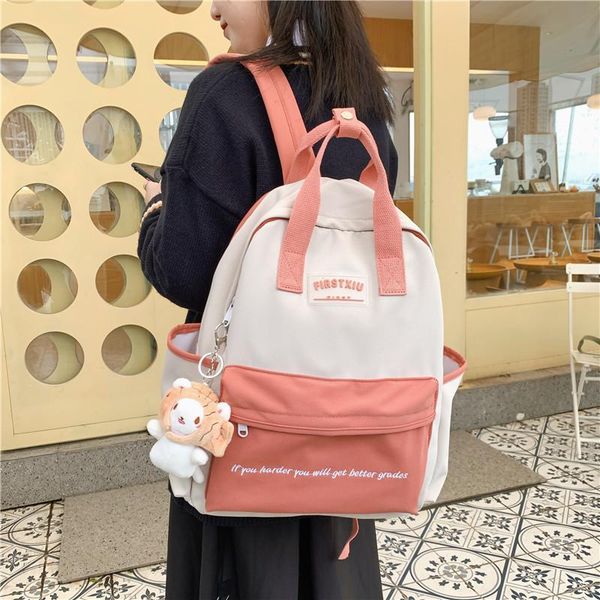school bags nylon backpacks women for teenagers girls panelled middle high student backpack female 2021
school bags nylon backpacks women for teenagers girls panelled middle high student backpack female 2021