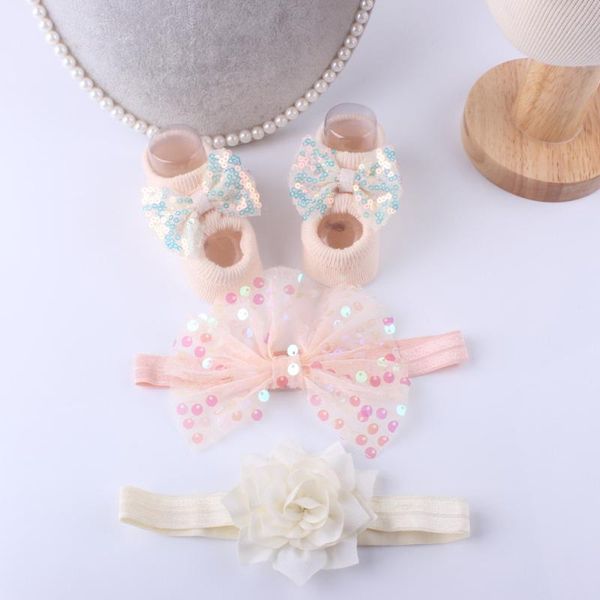girl's dresses 3pcs/set sequin floor slipper socks + yarn bow elastic headband for kids baby girls 0-12 months, Red;yellow
girl's dresses 3pcs/set sequin floor slipper socks + yarn bow elastic headband for kids baby girls 0-12 months, Red;yellow