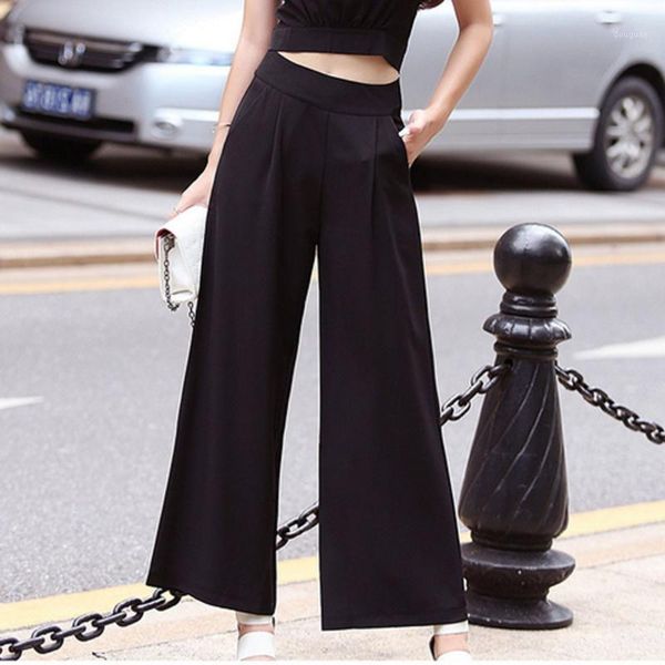 women's pants & capris solid color summer women wide leg high waist trousers loose slim straight black button for ladies casual pant, Black;white
women's pants & capris solid color summer women wide leg high waist trousers loose slim straight black button for ladies casual pant, Black;white