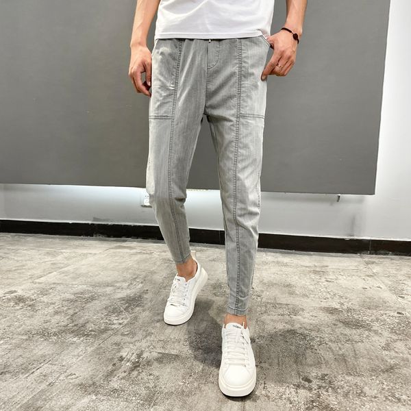 mode 2021 new men's solid jeans all game hare ankle-length pants of thin men fitting casual streetwear 36-28 l16i, Blue
mode 2021 new men's solid jeans all game hare ankle-length pants of thin men fitting casual streetwear 36-28 l16i, Blue