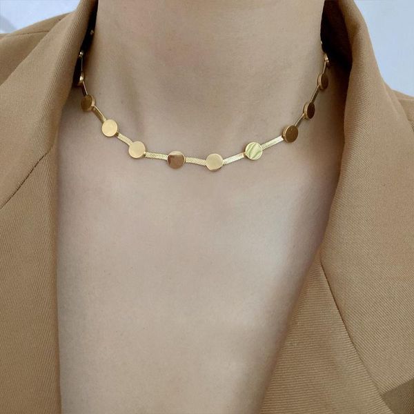 chains vintage round necklace for women gold stainless steel blade snake aesthetic charms choker jewelry gift, Silver
chains vintage round necklace for women gold stainless steel blade snake aesthetic charms choker jewelry gift, Silver