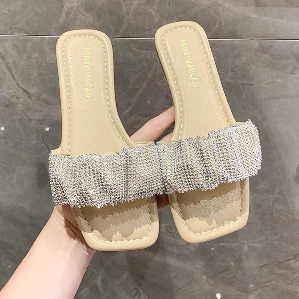 slippers square toe low shoes woman 2021 rubber flip flops female luxury slides hawaiian designer summer flat glitter hoof h, Black
slippers square toe low shoes woman 2021 rubber flip flops female luxury slides hawaiian designer summer flat glitter hoof h, Black