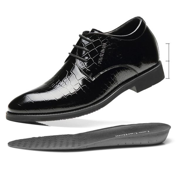 dress shoes misalwa patent leather men formal elevator wedding business 5~7 cm height increase lift invisible winter / spring v9wa, Black
dress shoes misalwa patent leather men formal elevator wedding business 5~7 cm height increase lift invisible winter / spring v9wa, Black