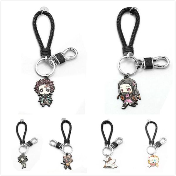 keychains demon slayer kimetsu no yaiba keychain tanjirou leather metal pendant chaveiro car key chain men anime jewelry llaveros, Silver
keychains demon slayer kimetsu no yaiba keychain tanjirou leather metal pendant chaveiro car key chain men anime jewelry llaveros, Silver