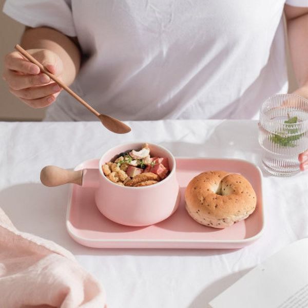 japanese creative ceramic breakfast plate and bowl with handle dessert western plate fast tray tableware set
japanese creative ceramic breakfast plate and bowl with handle dessert western plate fast tray tableware set