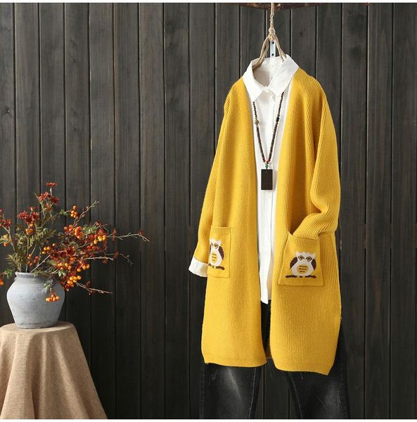 women's sweaters pocket casual female cardigan sweater autumn winter 2021 mori girl, White;black
women's sweaters pocket casual female cardigan sweater autumn winter 2021 mori girl, White;black