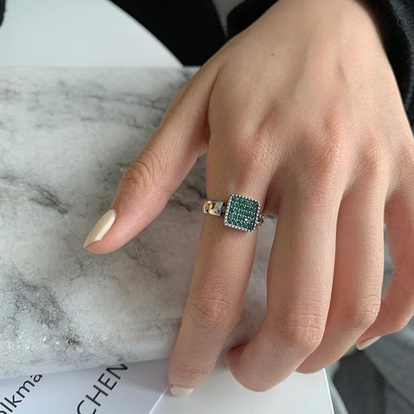 wedding rings ins style green crystal stone for women girl silver color metal adjustable open party jewelry year gift, Slivery;golden
wedding rings ins style green crystal stone for women girl silver color metal adjustable open party jewelry year gift, Slivery;golden