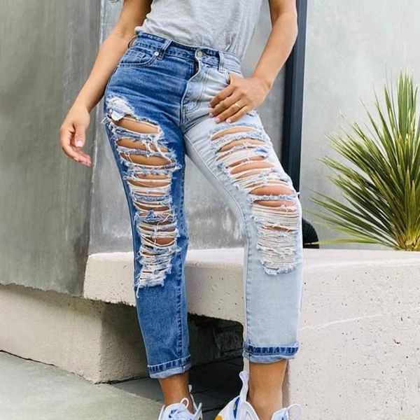 women's jeans stretch ripped hole for women elastic flower female slim denim pants rose pattern pantalon femme, Blue
women's jeans stretch ripped hole for women elastic flower female slim denim pants rose pattern pantalon femme, Blue