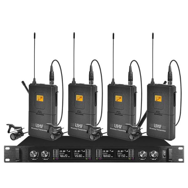 professional wireless microphone system 4 channel lavalier microphone for school church lecture dance room wireless
professional wireless microphone system 4 channel lavalier microphone for school church lecture dance room wireless