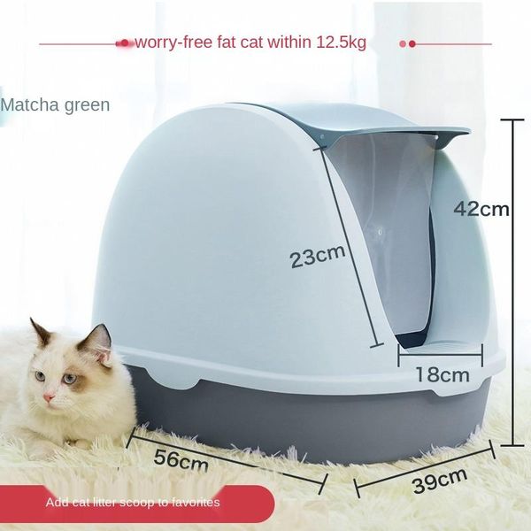 cat litter basin semi closed super large cat toilet deodorization anti splash deodorization supplies large basin poop
cat litter basin semi closed super large cat toilet deodorization anti splash deodorization supplies large basin poop