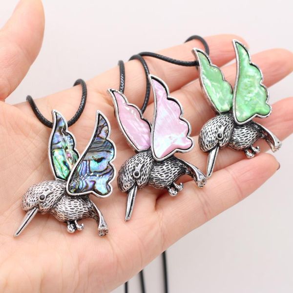 pendant necklaces explosive natural freshwater shell animal hummingbird necklace multicolor exquisite diy jewelry decoration gift party, Silver
pendant necklaces explosive natural freshwater shell animal hummingbird necklace multicolor exquisite diy jewelry decoration gift party, Silver