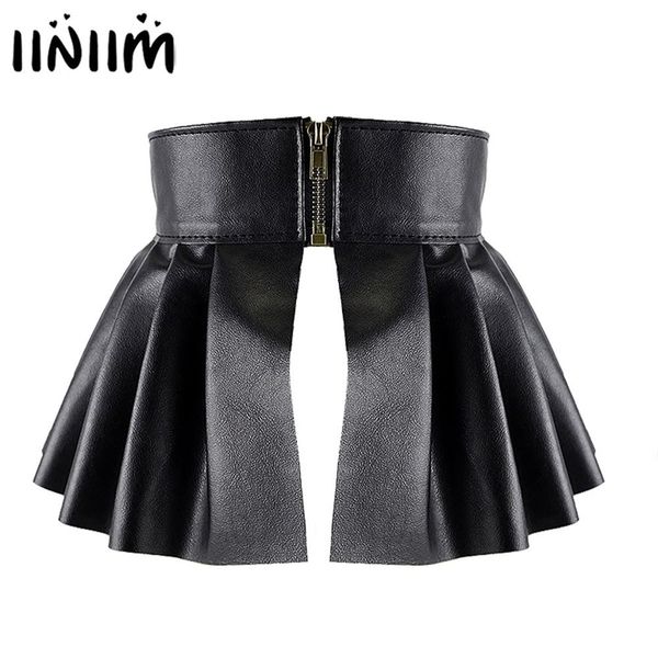 womens mini skirts ladies femem faux leather pleated side split embellished studded skirt for evening parties clubwear 210315, Black
womens mini skirts ladies femem faux leather pleated side split embellished studded skirt for evening parties clubwear 210315, Black