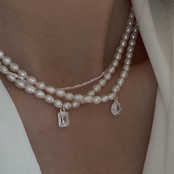 pendant necklaces irregular natural freshwater pearl fashion vintage baroque female beads women birthday gifts, Silver
pendant necklaces irregular natural freshwater pearl fashion vintage baroque female beads women birthday gifts, Silver
