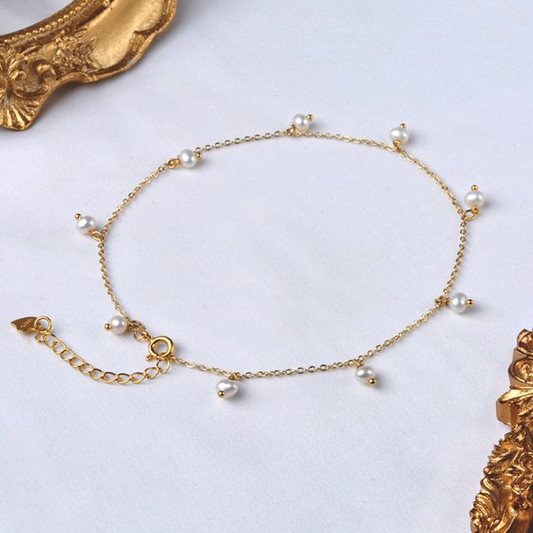 nymph fine jewelry natural freshwater pearl anklet 14k gold filled chain original handmade ladies party gift, Red;blue
nymph fine jewelry natural freshwater pearl anklet 14k gold filled chain original handmade ladies party gift, Red;blue