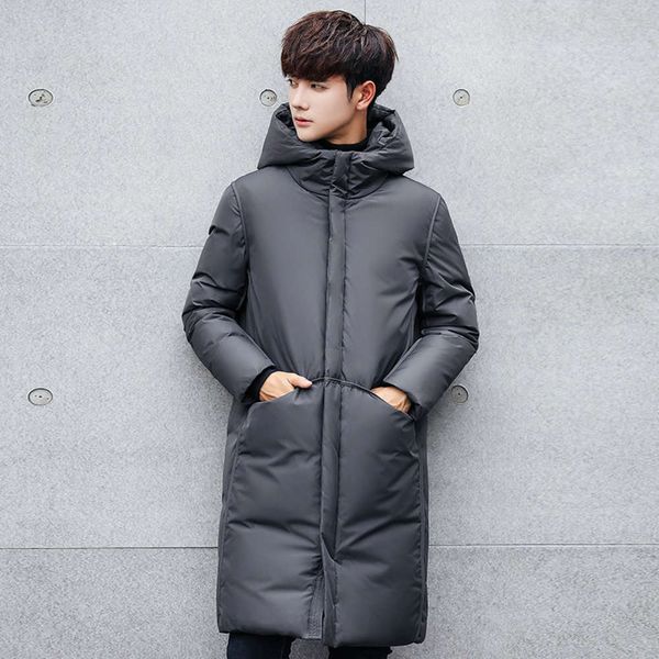 men's medium length down jacket 2020 winter korean basic solid color hooded jacket men's youth slim men's wearwinter, Black
men's medium length down jacket 2020 winter korean basic solid color hooded jacket men's youth slim men's wearwinter, Black