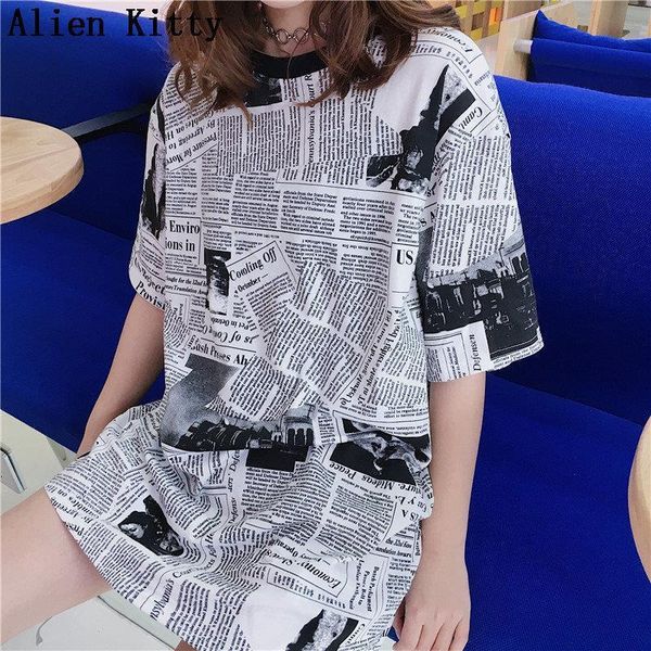vintage fresh fashion 2021 cute print newspaper summer casual simple sweet plus size t-shirt short sleeve loose, White
vintage fresh fashion 2021 cute print newspaper summer casual simple sweet plus size t-shirt short sleeve loose, White