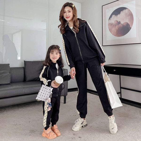new mother women's sports two piece parent child hooded sweater wide children's suit in spring 2021, Blue
new mother women's sports two piece parent child hooded sweater wide children's suit in spring 2021, Blue