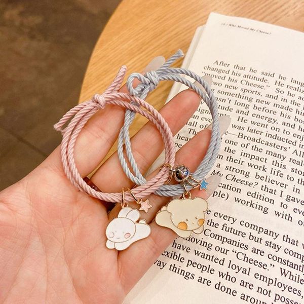charm bracelets magnetic couple bracelet mutual attraction magnet matching rope braided for his her couples jewelry, Golden;silver
charm bracelets magnetic couple bracelet mutual attraction magnet matching rope braided for his her couples jewelry, Golden;silver